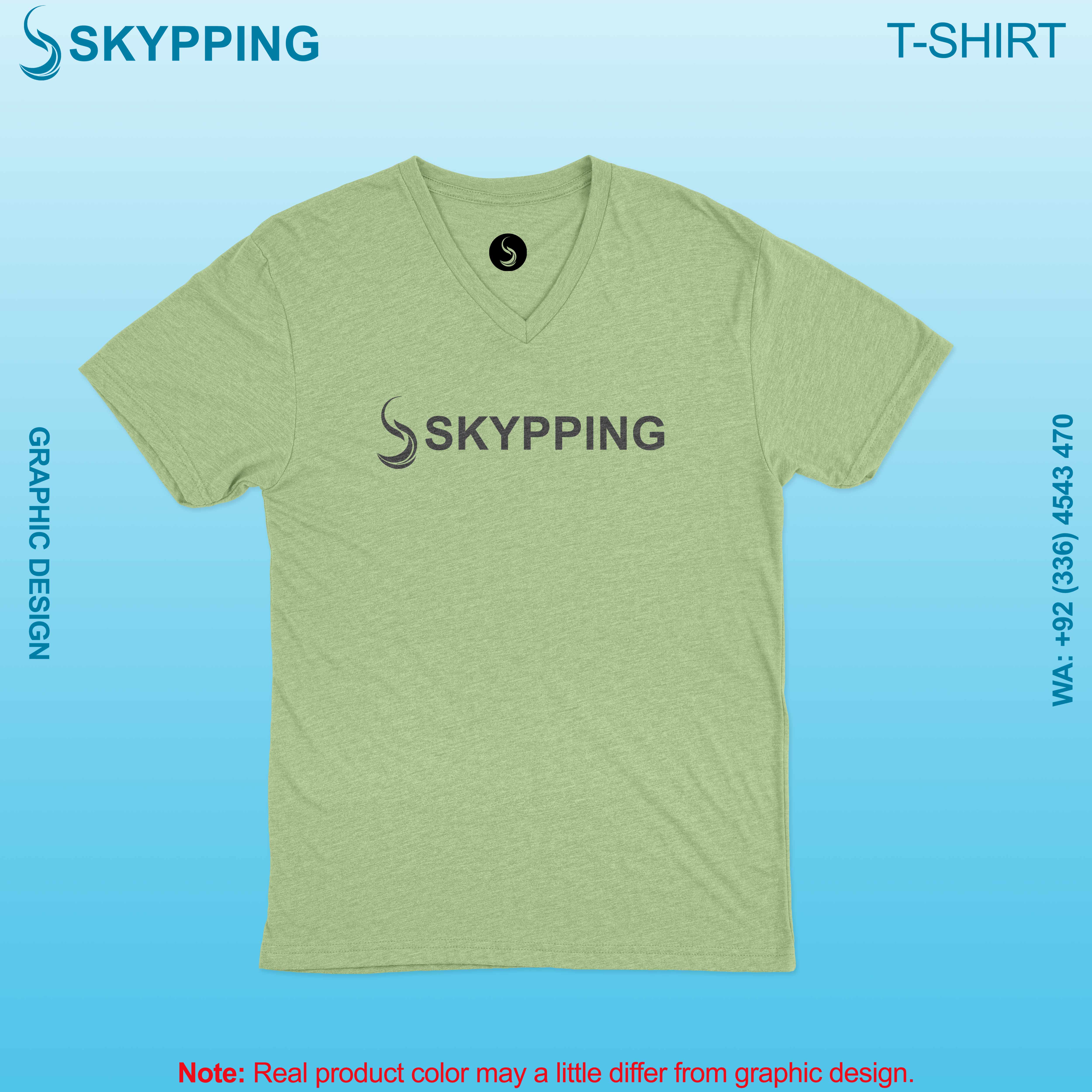 V-Neck Short set-in style sleeve t-shirt for men